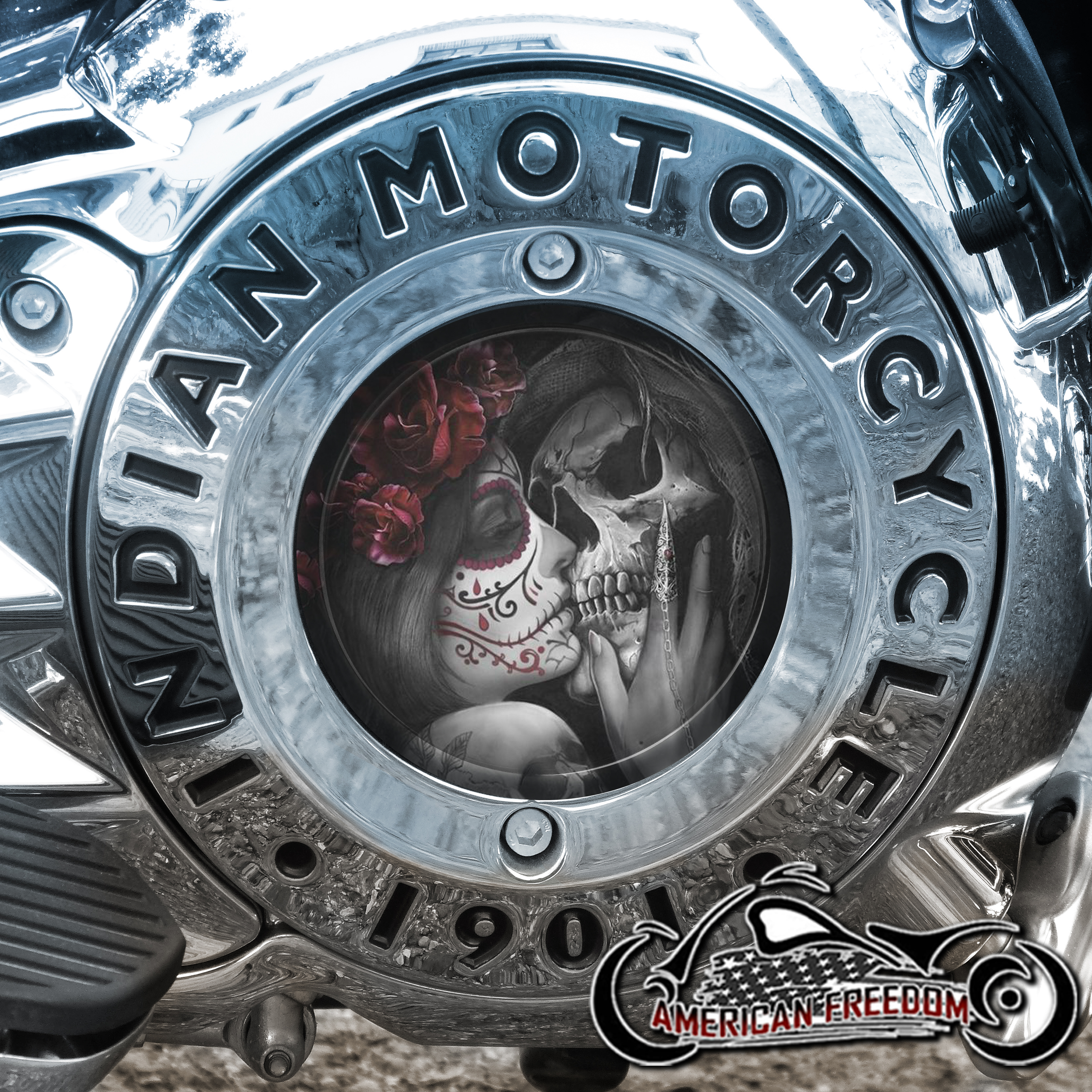 Indian Motorcycles Thunder Stroke Derby Insert - Death Kiss Red